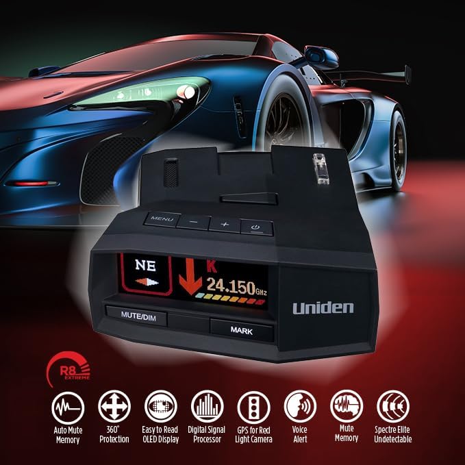 Uniden R8w Extreme Long Range Radar Detector