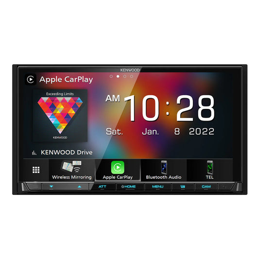 Kenwood DMX 9708S 6.95" Touch Screen Multi-Media Receiver - WIRELESS Carplay / Android Auto