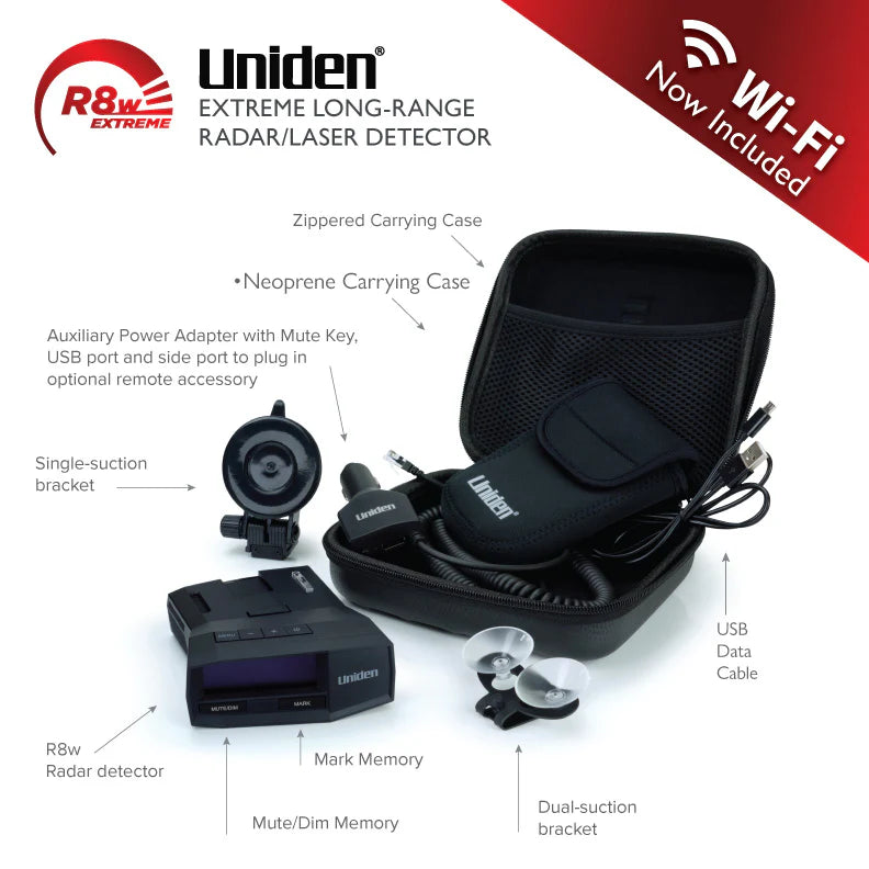 Uniden R8w Extreme Long Range Radar Detector