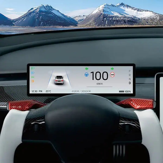 8.8″ CarPlay/Android Auto Display (Steering Column Mount) for 2024+ Model 3 Highland - FDS-88H