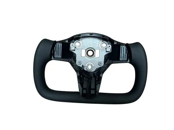 Yoke Steering Wheel Nappa Perforated Leather Black for 2016-2023 Model 3 / 2019-2023+ Model Y - YSW-16PB