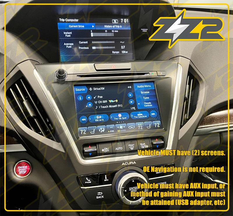 ZZ2 Acura Wireless Carplay / Android Auto System | ITZ-ACURA-A