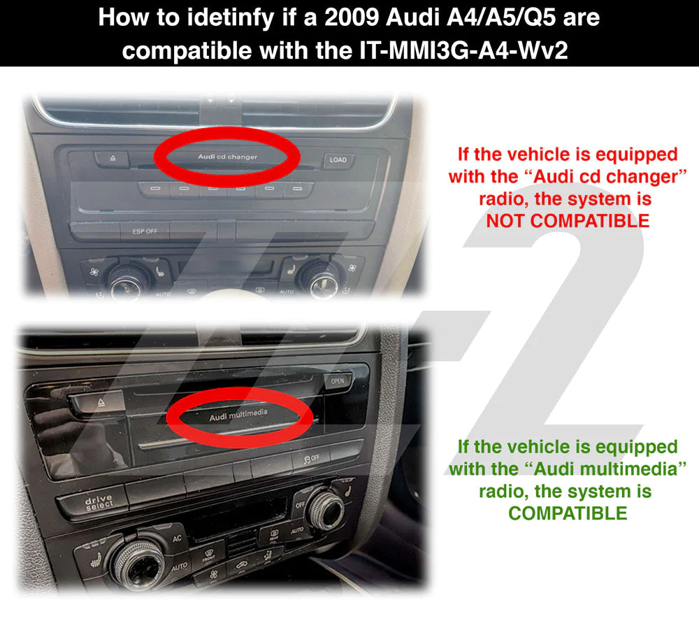 ZZ2 Audi Wireless Carplay / Android Auto System | IT3-MMI3G-A4