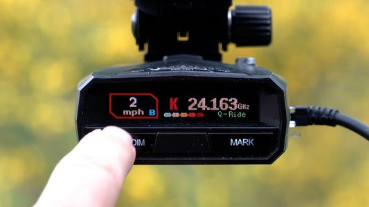 Uniden radar detector dash mounted in Twin Cities vehicle