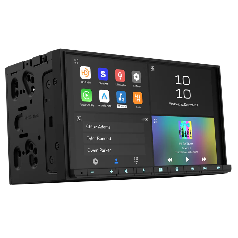 Modus AIM-7 7 inch double-DIN automotive receiver wireless CarPlay Android Auto at Saint Nordic Custom Autoworks Spring Lake Park MN