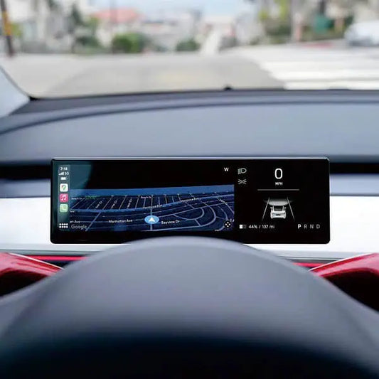 8.8″ CarPlay/Android Auto Display (Steering Column Mount) for 2024+ Model 3 Highland - FDS-88H