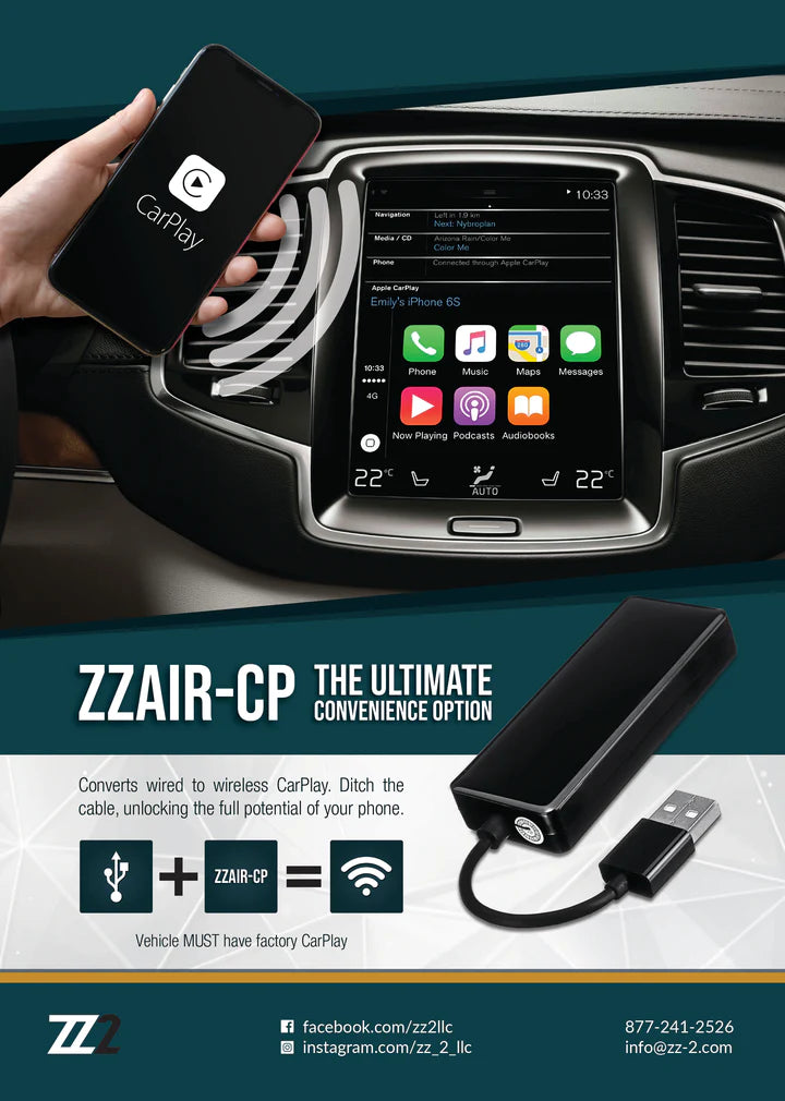 ZZAIR-CP | Wired to Wireless Carplay | Apple Only |